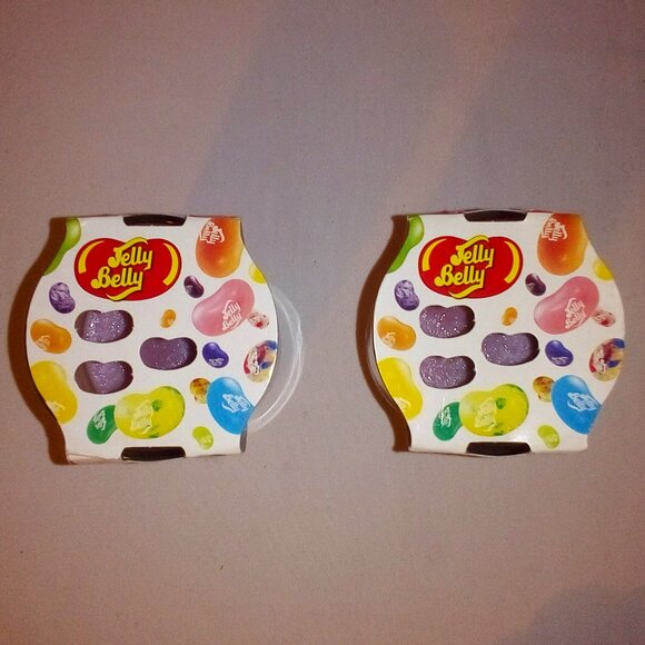 (2) Jelly Belly Fragranced Candles: Glass. Mixed Berry Smothie. New - Picture 2 of 7